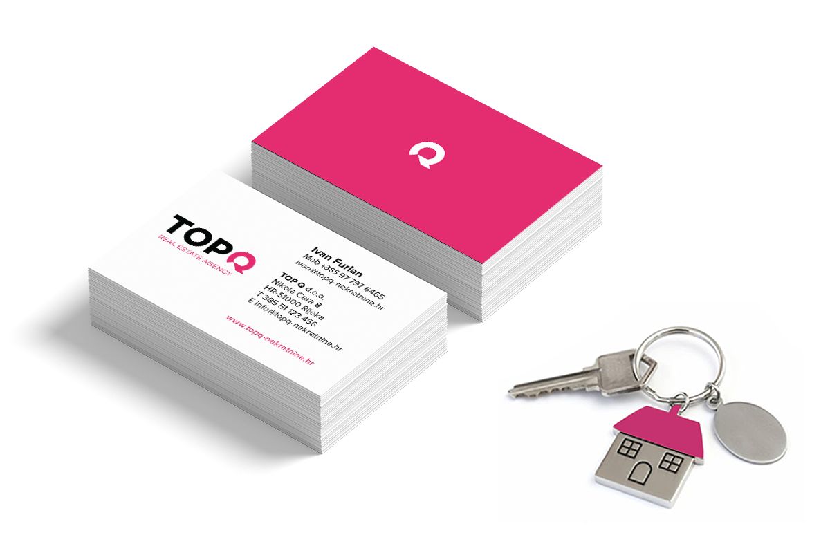 TOP Q Real Estate Agency - Business Card - Moon Safari