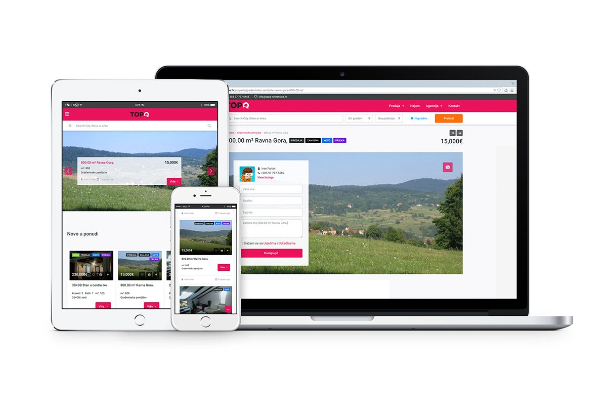 TOP Q Real Estate Agency - Web - Moon Safari