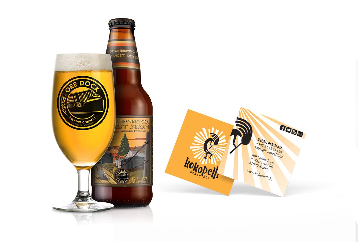 Kokopelli Beach Bar - Business Card - Moon Safari