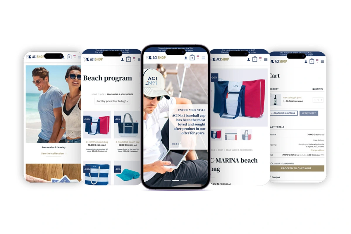 ACI marine mobile webshop - Moon Safari